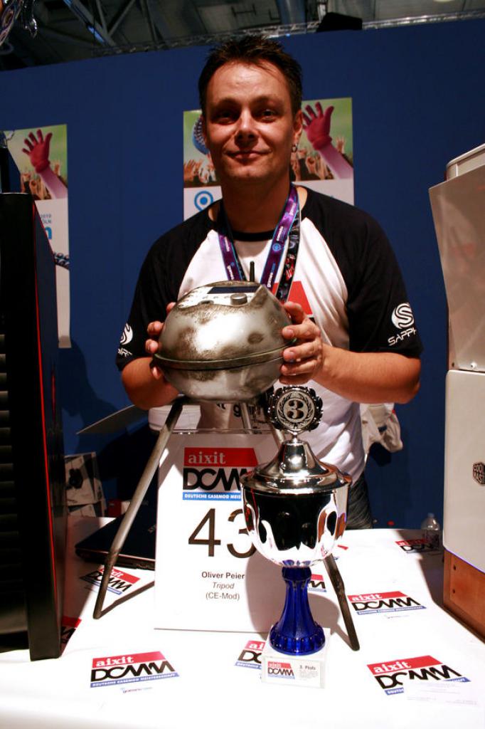 [23/08/2010] 9. Deutsche Casemod Meisterschaft 2010: Den 2. Platz in der Disziplin CE-Mod belegte Oliver Peier mit Tripod