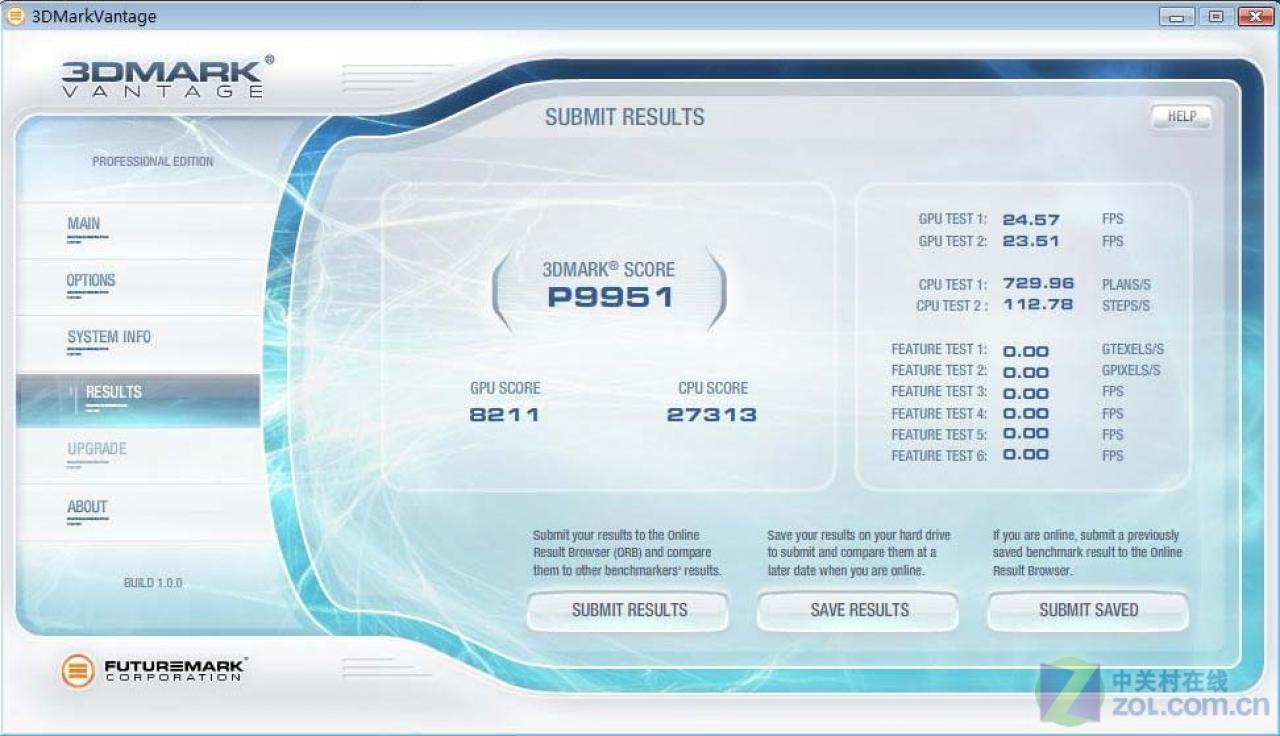 [26/08/2010] Geforce GTS 450 Benchmark im 3DMark Vantage - die (allerdings von der verwendeten CPU abhängigen) Werte sind nach derzeitigem Kenntnisstand glaubwürdig.