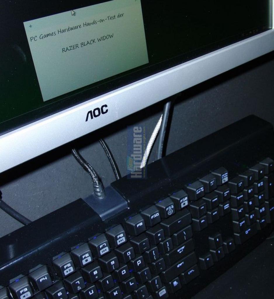 [19/08/2010] Razer Black Widow im Hands-on-Test von PC Games Hardware auf der Gamescom 2010.
