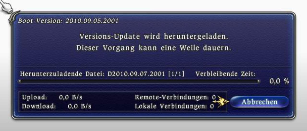 [14/09/2010] Updates werden fast täglich eingespielt, verlangen aber ab und an, besonders bei der ersten Installation, einiges an Geduld vom Nutzer.