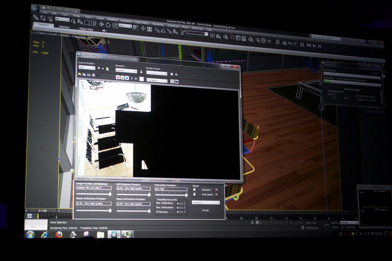 [22/09/2010] 3D Studio Max: Raytracing mit und ohne Cloud (2)