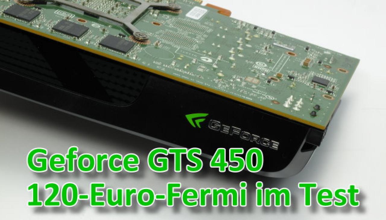 [13/09/2010] Nvidia Geforce GTS 450 im Test