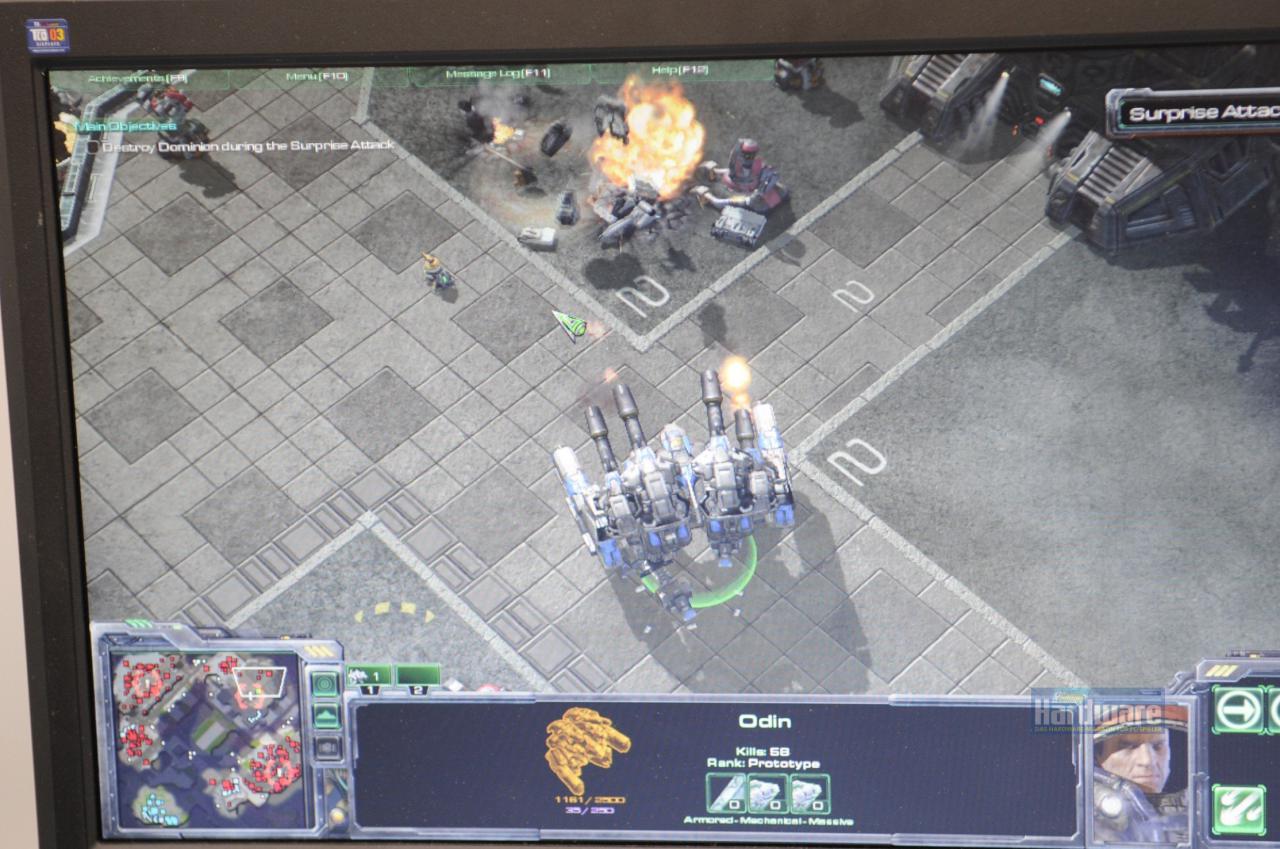 [15/09/2010] Stacraft 2 auf Sandy-Bridge-Notebook angespielt - die erste Szene: die Singleplayer-Mission 
