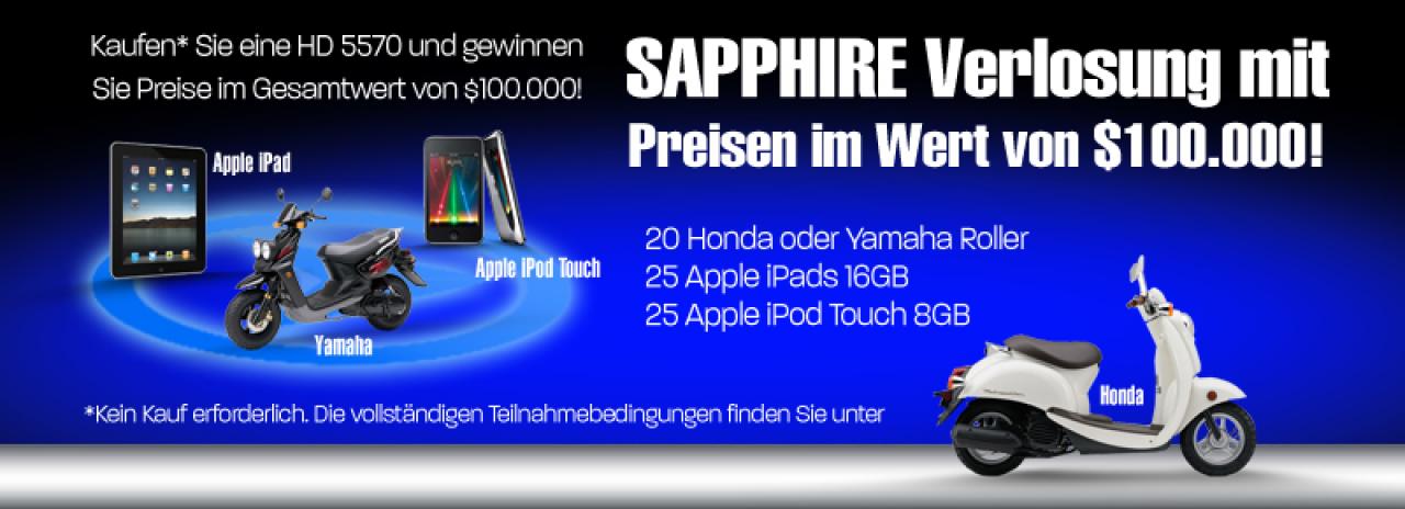 [24/09/2010] Sapphire: Größtes Gewinnspiel der Firmengeschichte gestartet.
