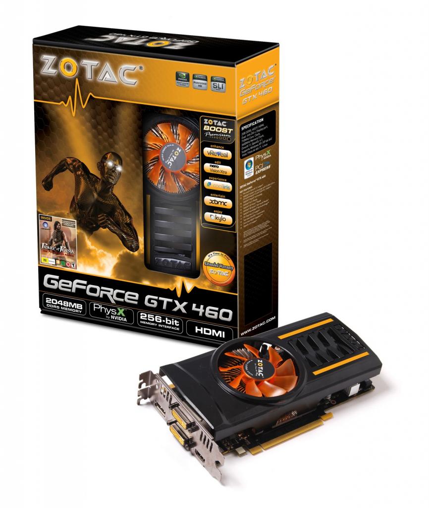 [16/09/2010] Zotac GTX 460 2GB: Mehr Framebuffer und höherer Takt sollen die Karte in eine höhere Leistungsklasse bugsieren. (8)