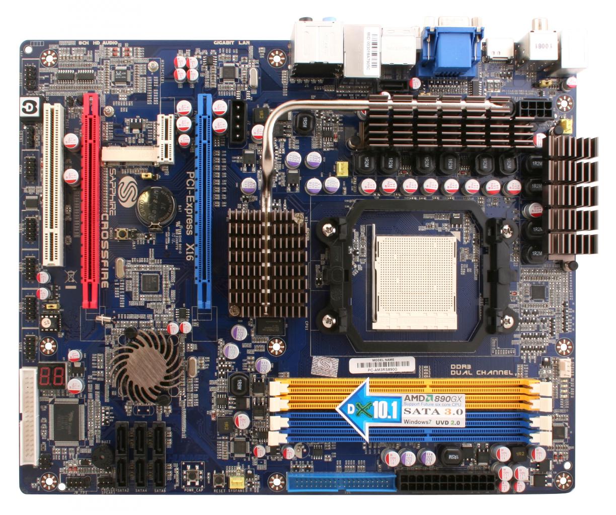 [12/10/2010] Beispielfoto: Sapphire AM3RS890G Mainboard