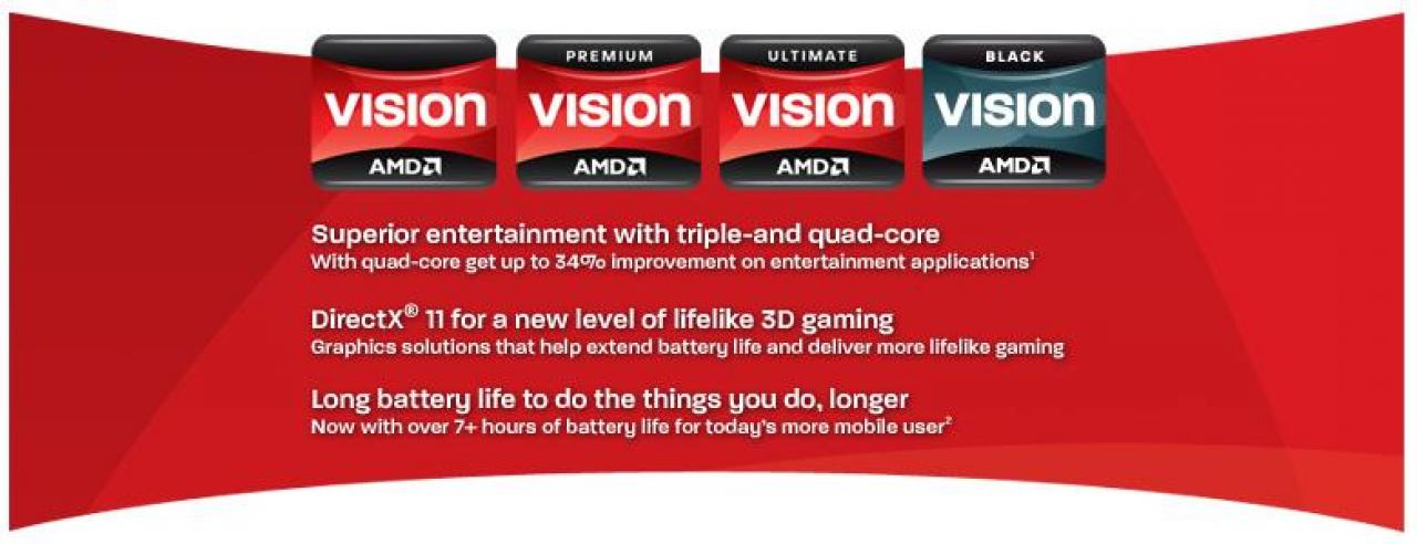 [04/10/2010] Neue Mobilprozessoren von AMD