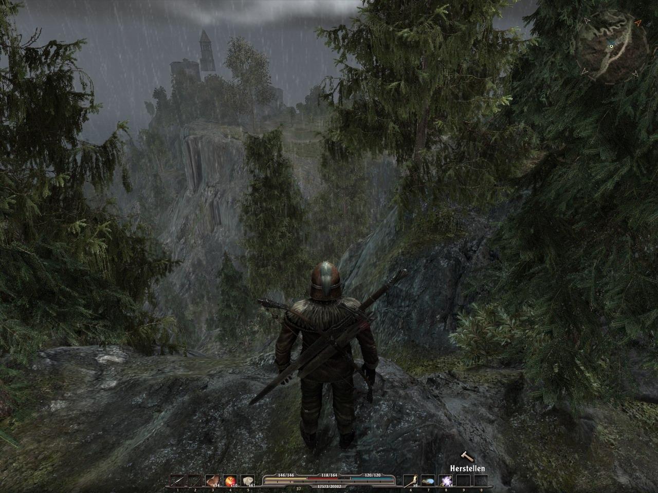 [18/10/2010] Arcania - Gothic 4 Grafik-Fails 6: Verzerrte Matsch-Steine im Hintergrund