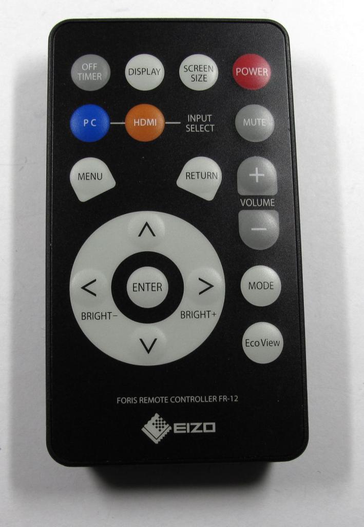 [28/10/2010] Eizo Foris FS 2331: Fernbedienung