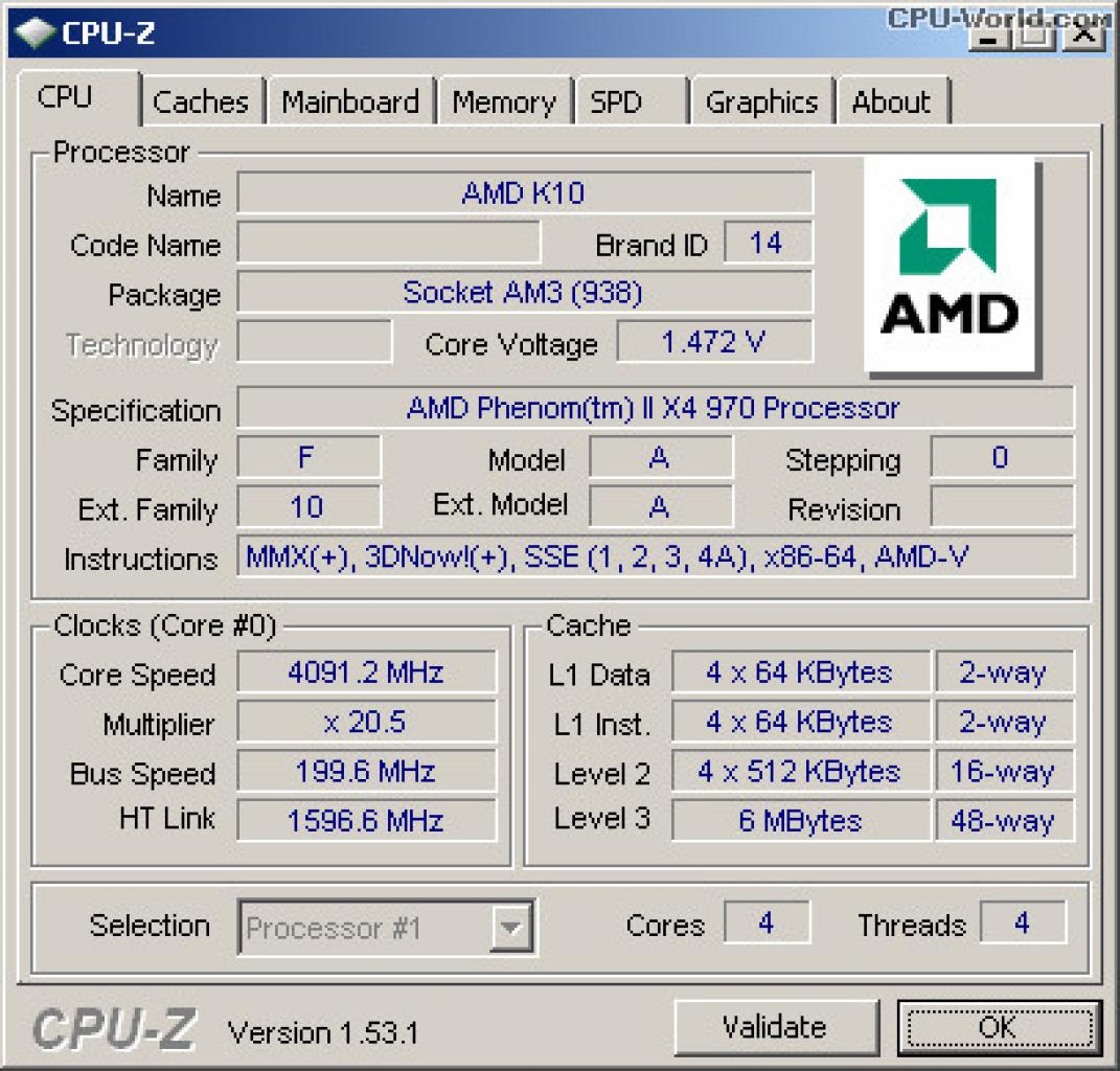 [22/10/2010] Freischaltbarer Phenom 2 X4 970 mit E0 Stepping auf Zosma-Basis (2)