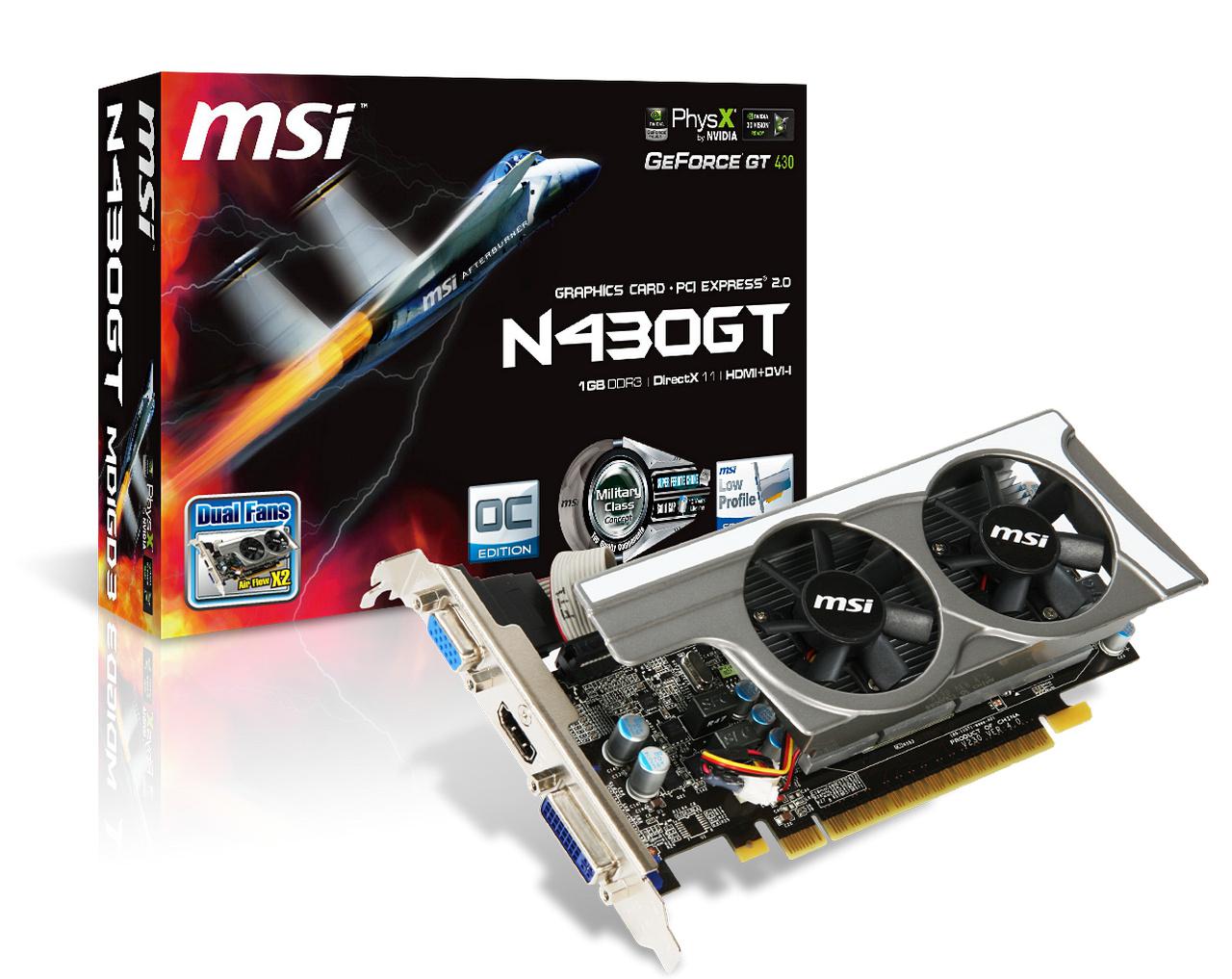 [11/10/2010] MSI N430GT-MD1GD3-LP-OC