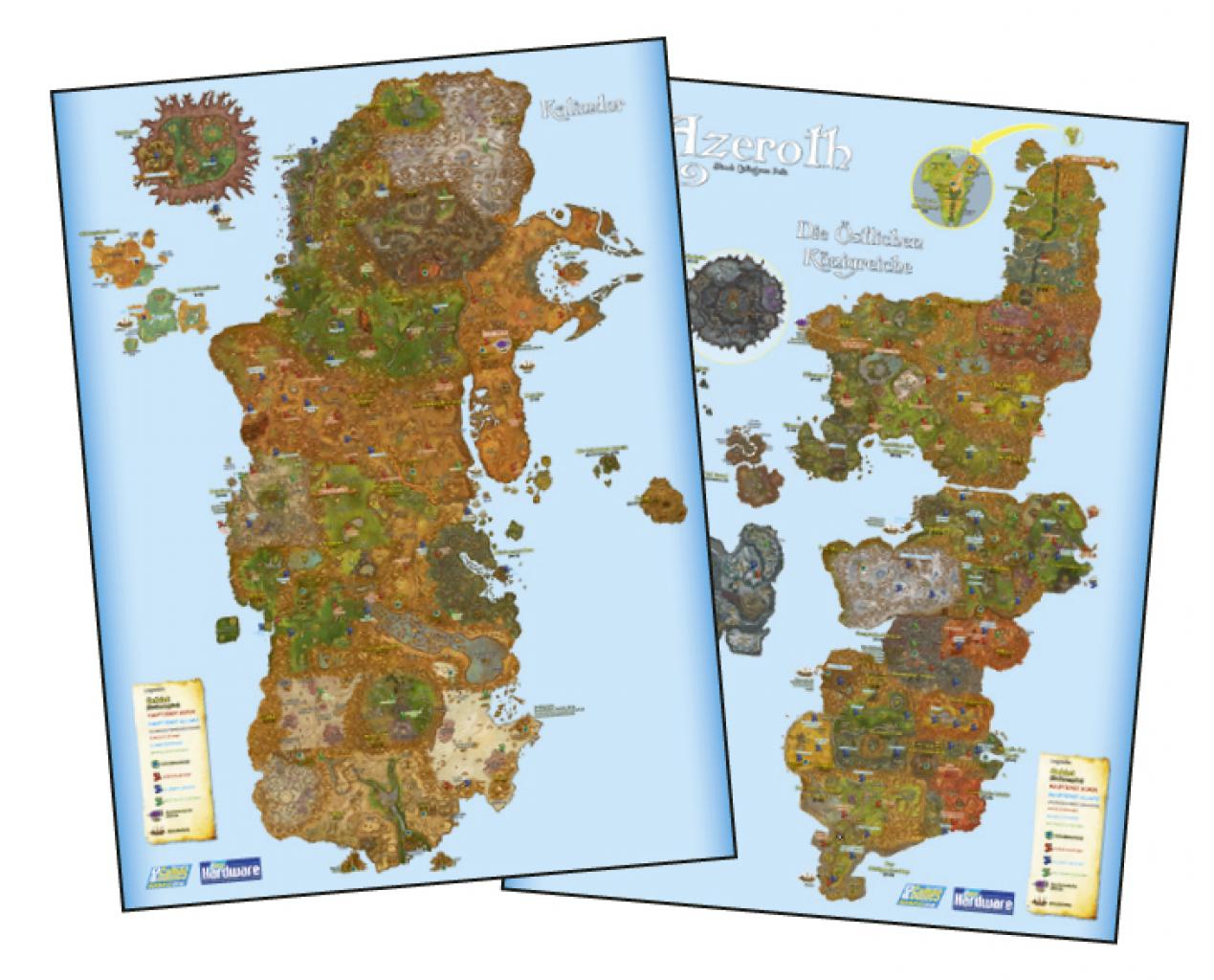 [12/10/2010] Im Heft finden Sie ein A1-Wendeposter mit der WoW-Welt auf aktuellem Cataclysm-Stand