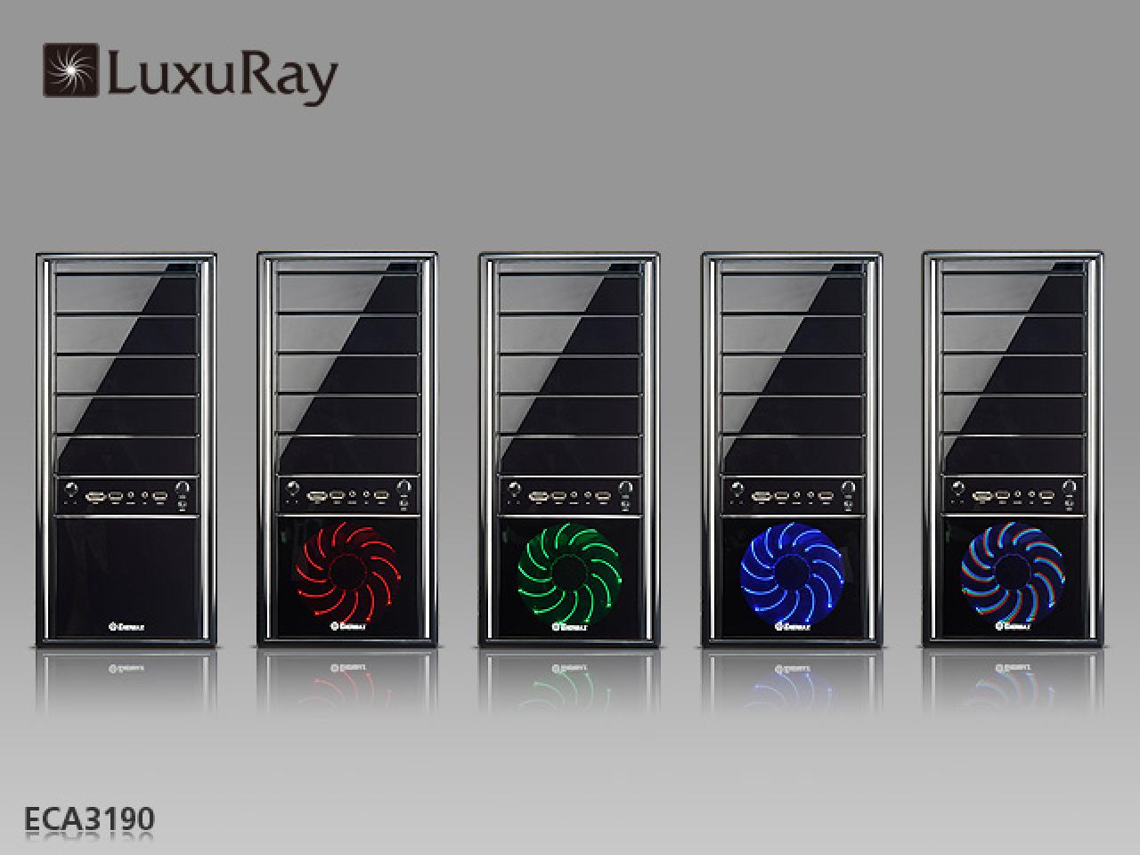 [25/10/2010] Enermax Luxuray: Neuer Midi-Tower mit dreifarbigen 120-mm-LED-Lüfter und 14 LED-Modi (5)
