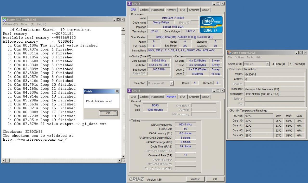 [19/11/2010] Benchmarks: Sandy-Bridge-CPU Core i7-2600K auf 5,1 GHz übertaktet (1)