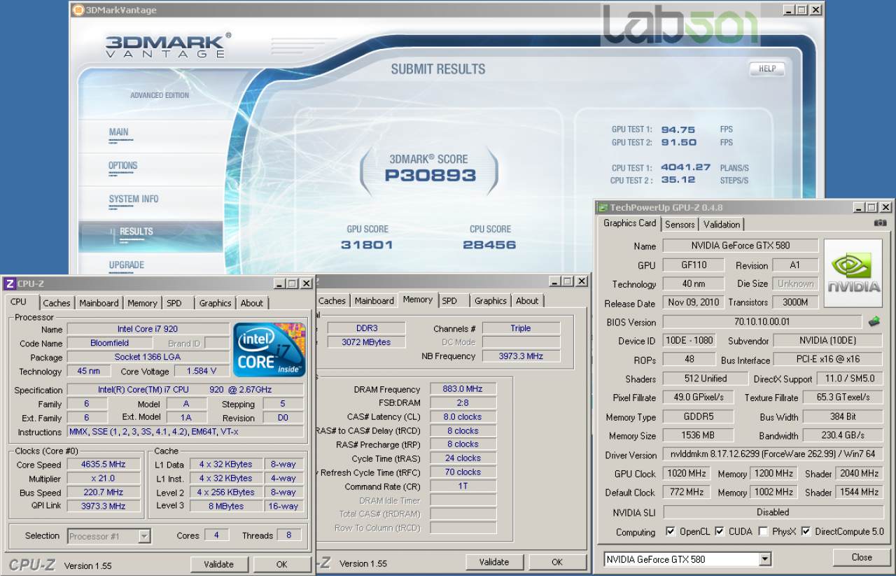 [10/11/2010] Nvidia Geforce GTX 580: 1.050 MHz GPU-Takt mit Luftkühlung erreicht