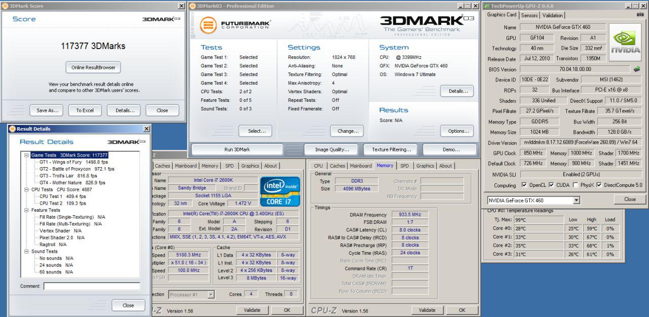 [19/11/2010] Benchmarks: Sandy-Bridge-CPU Core i7-2600K auf 5,1 GHz übertaktet (4)