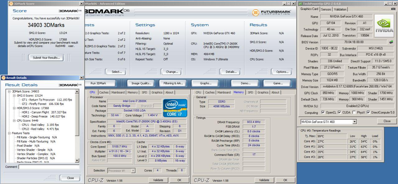 [19/11/2010] Benchmarks: Sandy-Bridge-CPU Core i7-2600K auf 5,1 GHz übertaktet (5)