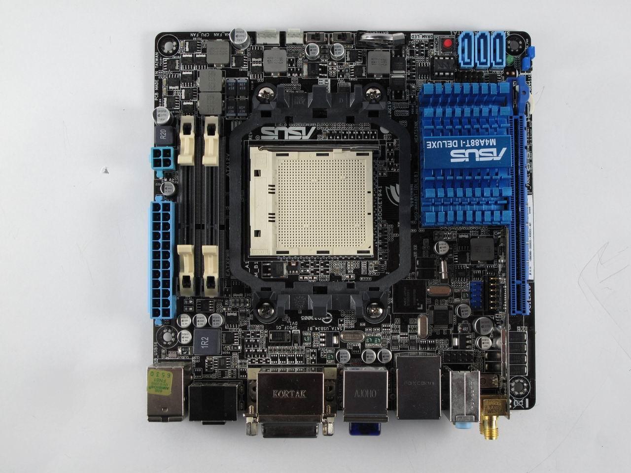 [04/11/2010] Asus M4A88T-I Deluxe: Mini-ITX-Boards mit Sockel AM3 sind sehr selten - das Asus-Board eignet sich sehr gut für HTPCs.