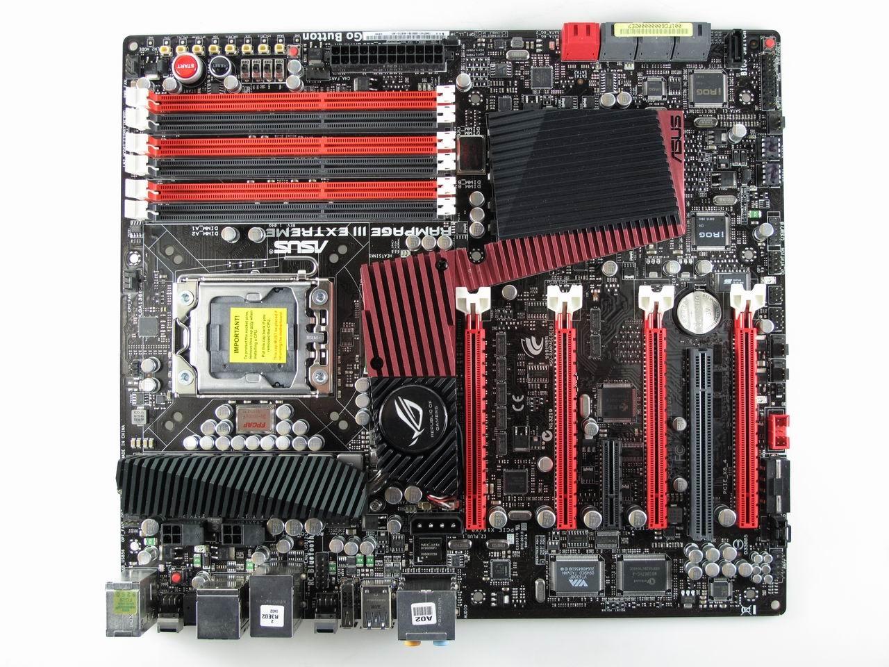 [04/11/2010] Asus Rampage III Extreme: hervorragende Sockel-1366-Platine für OC-Profis