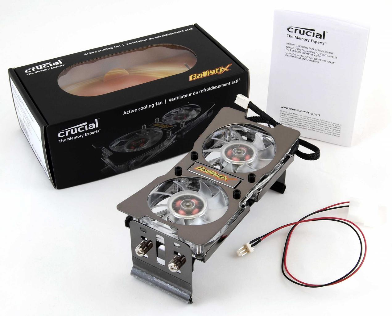 [12/11/2010] Crucial Ballistix Active Cooling Fan: Aktivkühler für Speichermodule