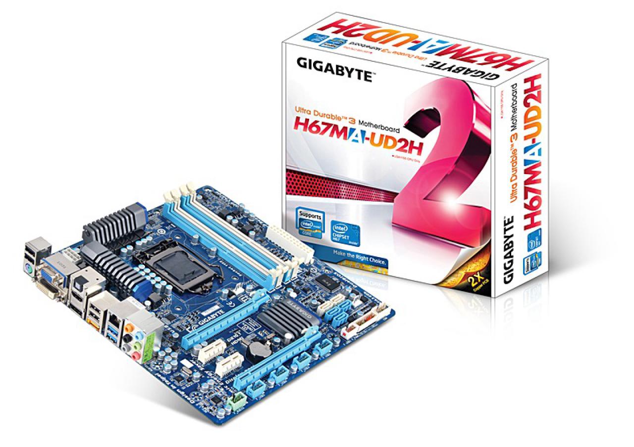 [19/11/2010] Gigabyte H67MA-UD2H: Der unterschied zum zuvor gezeigten Board: Wie das 