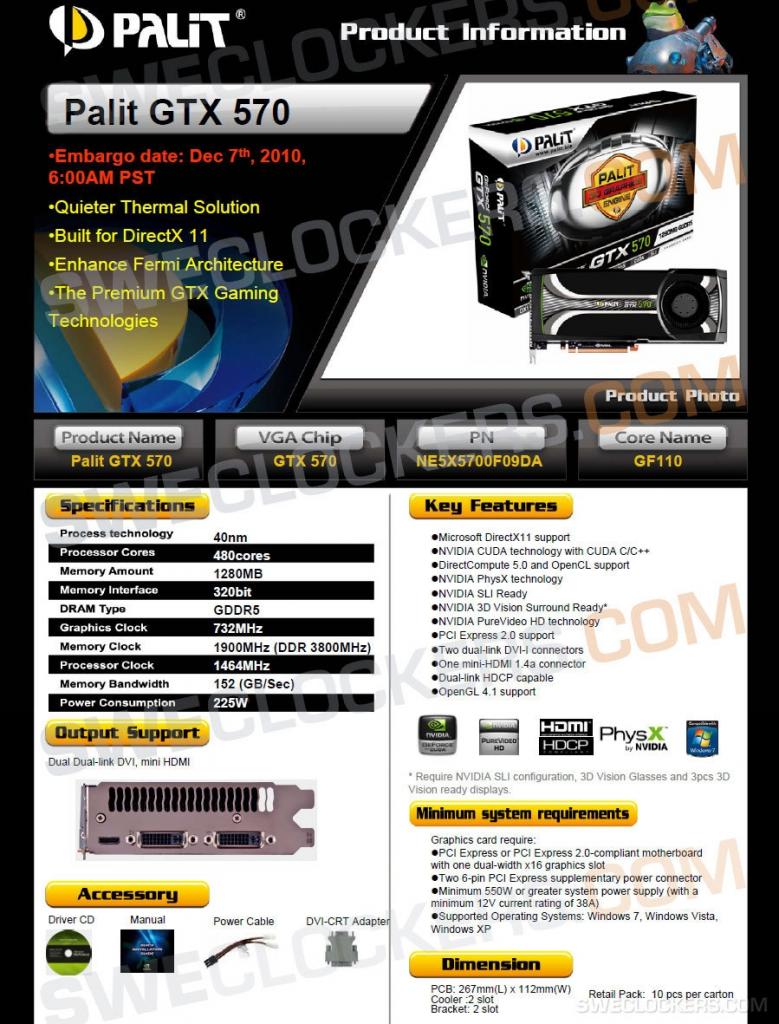 [30/11/2010] Nvidia Geforce GTX 570: Datenblatt von Palit enthüllt Spezifikationen und Veröffentlichungsdatum (9)