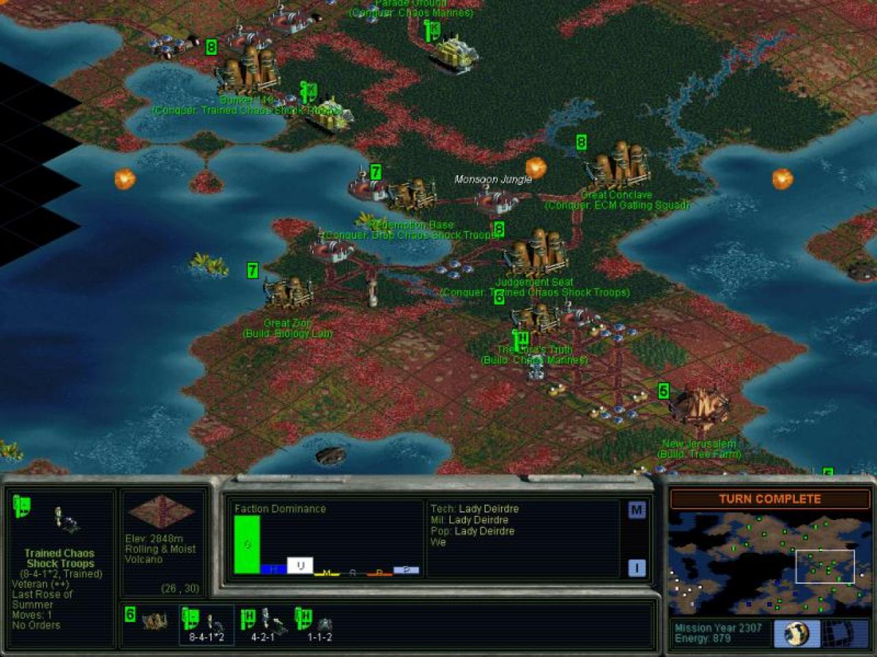 [25/11/2010] Sid Meier's Alpha Centauri, letzter Teil aus dem Jahr 1999.