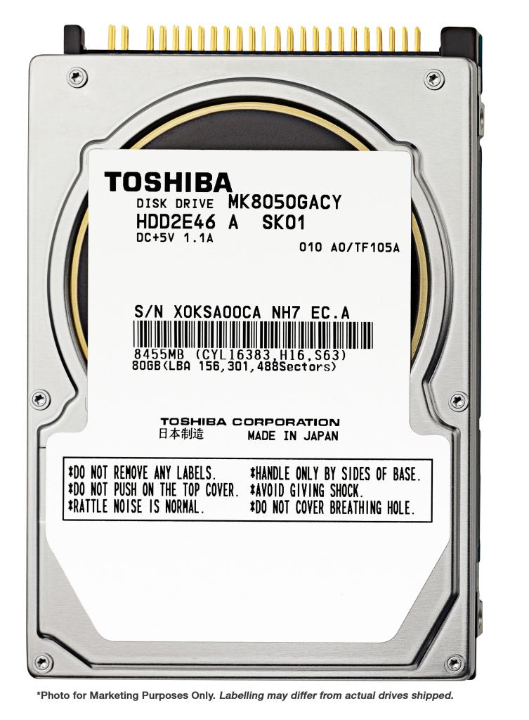 [26/11/2010] Toshiba MK1060GSCX und MK8050GACY: Besonders robuste HDDs für Industrieanwendungen (2)