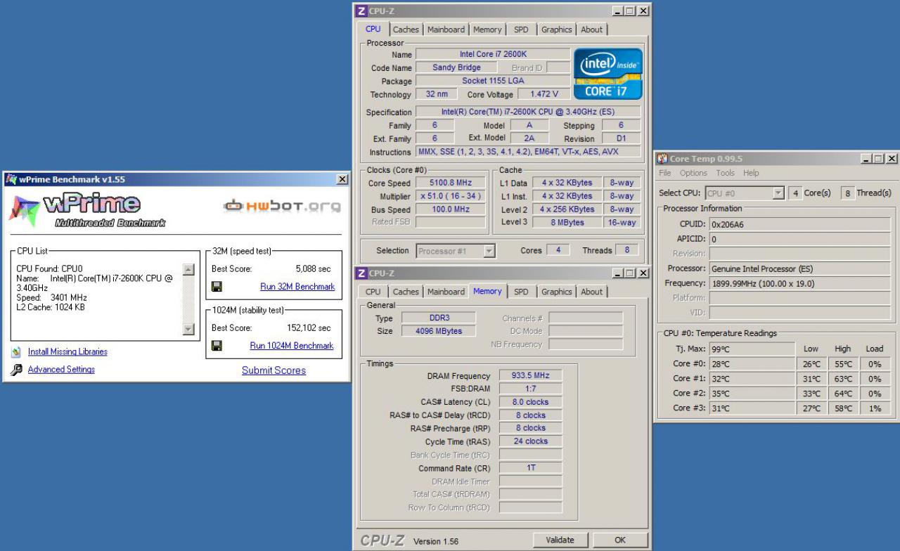[19/11/2010] Benchmarks: Sandy-Bridge-CPU Core i7-2600K auf 5,1 GHz übertaktet (3)