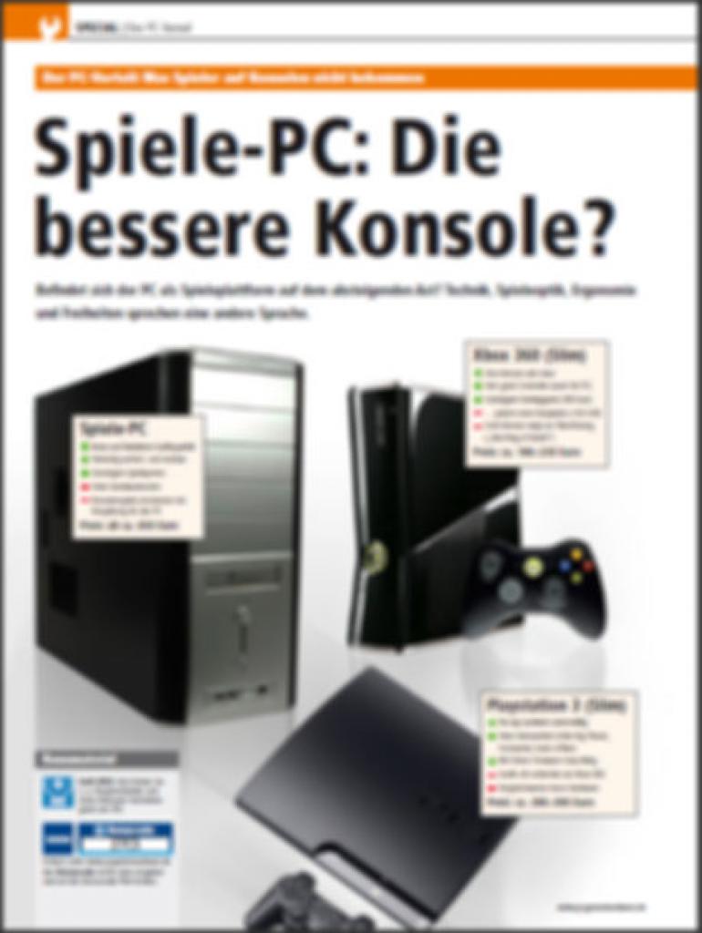 [02/12/2010] Der Spiele-PC - die bessere Konsole (Vorschau auf PCGH 01/2011, S.8)