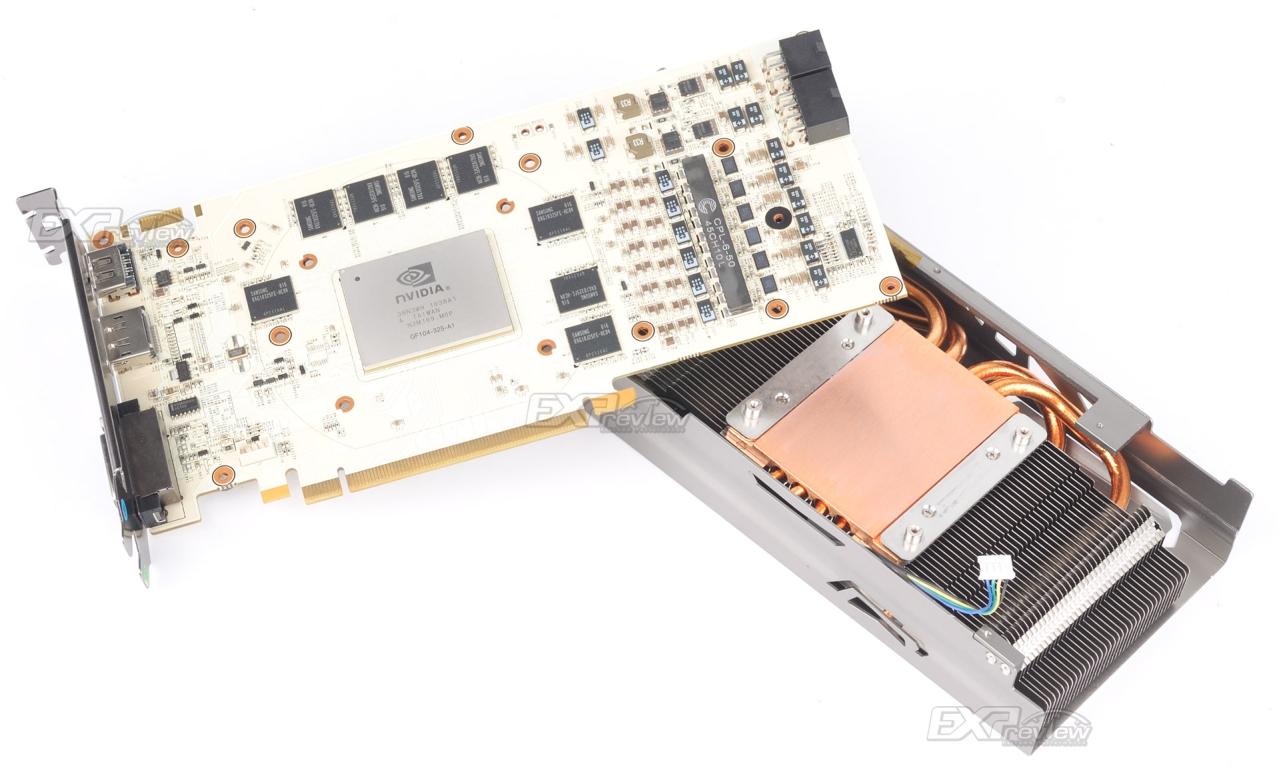 [28/12/2010] Galaxy Geforce GTX 460 Hall of Fame: Ein weißes PCB? Sehr ungewöhnlich.