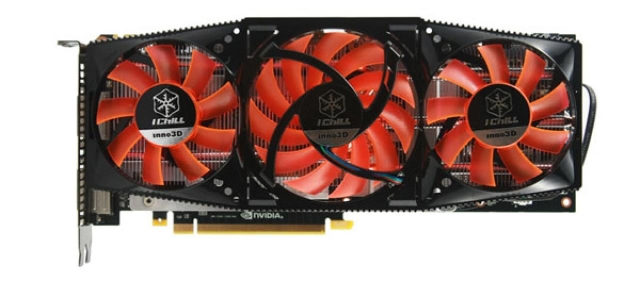 [16/12/2010] Inno3D: Grafikkartenkühler mit drei Lüftern für Geforce GTX 580 und Geforce GTX 570 (11)