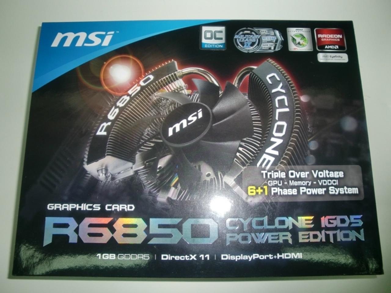 [17/12/2010] MSI Radeon HD 6850 Cyclone Power Edition: Auf 1.020 MHz GPU-Takt übertaktet - Update (6)