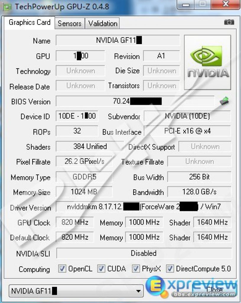 [20/12/2010] GPU-Z: Geforce GTX 560