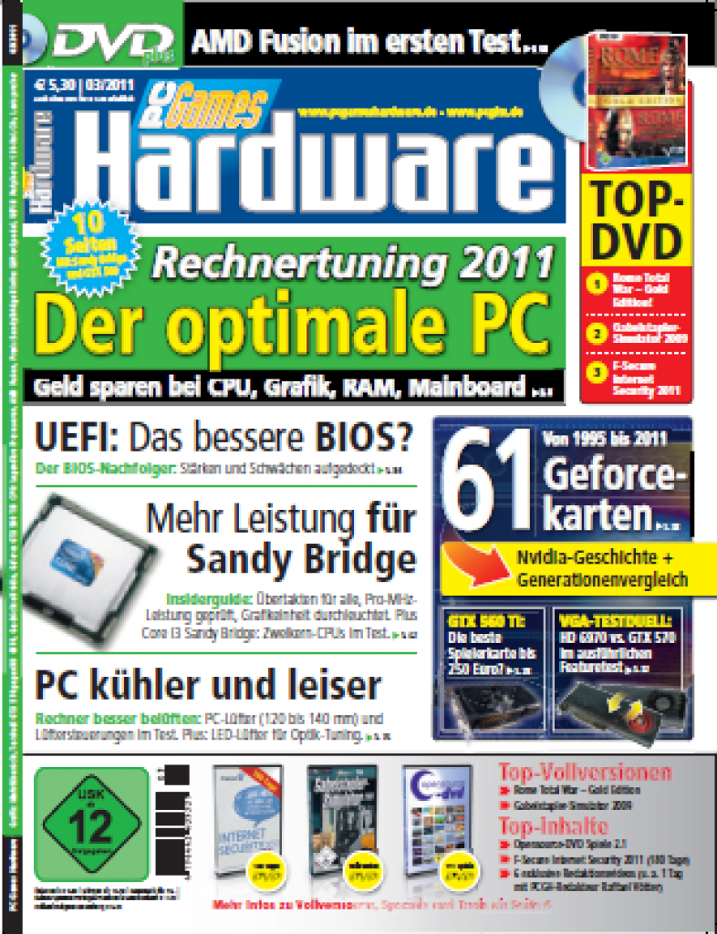 [24/01/2011] PCGH: Ausgabe 03/2011 -Titel 