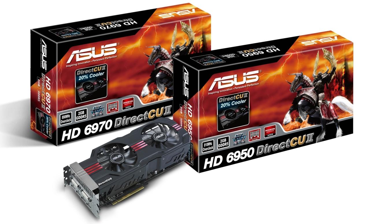 [26/01/2011] Asus präsentiert sechs aktuelle Grafikkarten mit DirectCU II-Kühler