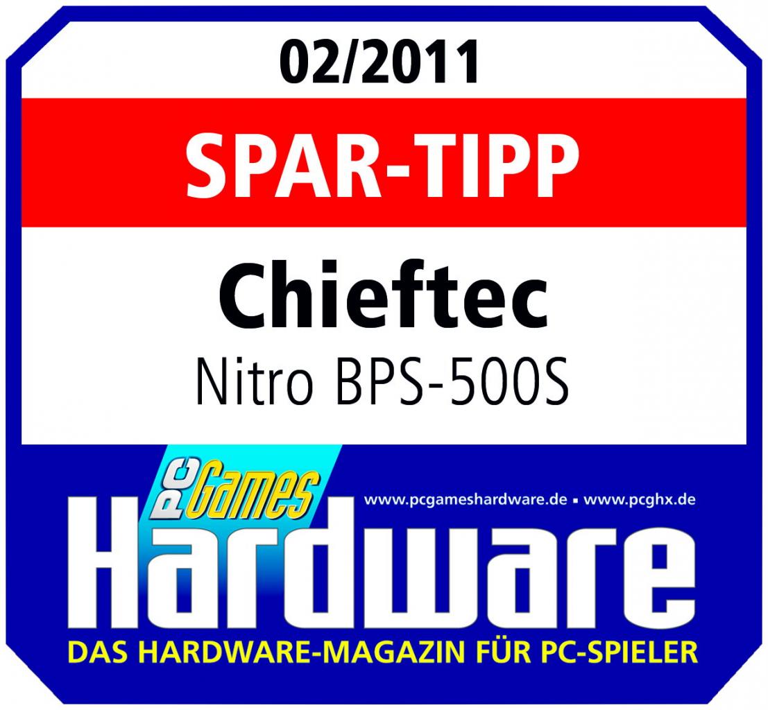 [26/01/2011] Chieftec Nitro BPS-500S im Test: Gutes 60-Euro-Netzteil für den kleinen Geldbeutel (2)
