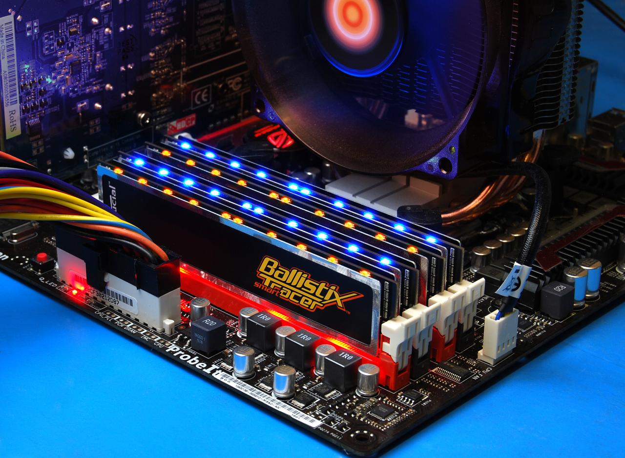 [09/01/2011] Orange-Blaue-LEDs (Crucial Ballistix Smart Tracer) 