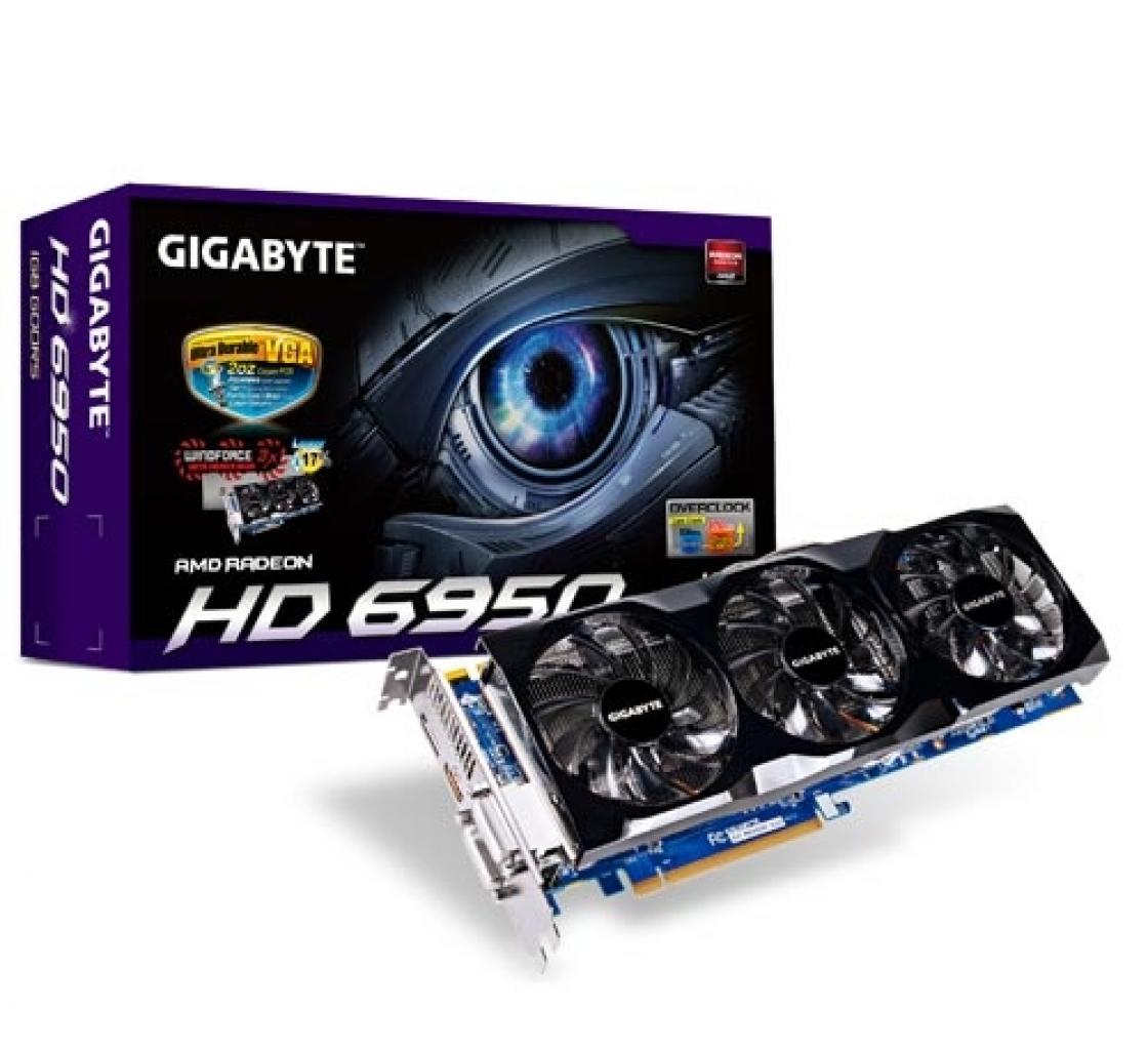 [20/01/2011] Gigabyte GV-R695OC-1GD: Werksübertaktete Radeon HD 6950 mit 1 GiByte VRAM