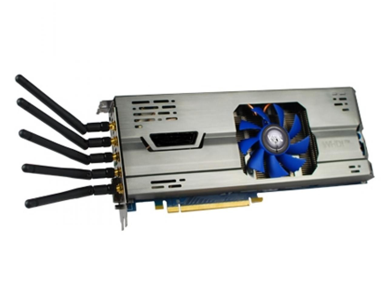 [12/01/2011] Galaxy Geforce GTX 460 WHDI: Mit WHDI (Wireless Home Digital Interface) können die Bilder der neuen Grafikkarte ohne Kabel an den Monitor übertragen werden. Die Datenübertragung mit WHDI soll verlustfrei und in hoher Qualität möglich sein. Durch die Datenübertragungsgeschwindigkeit von 3 GByte/s können 1080p und 60 Bilder pro Sekunde erreicht werden.