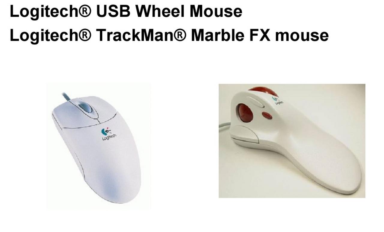 [20/01/2011] Logitech USB Wheel Mouse Marble FX Mouse