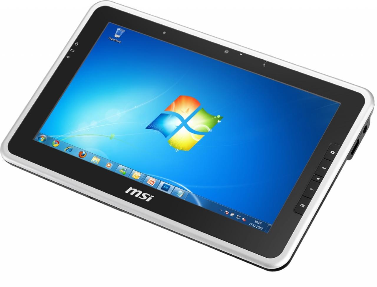 [14/01/2011] MSI Windpad 100W-232: 10-Zoll-Tablet-PC mit Windows 7 und USB 2.0 (4)