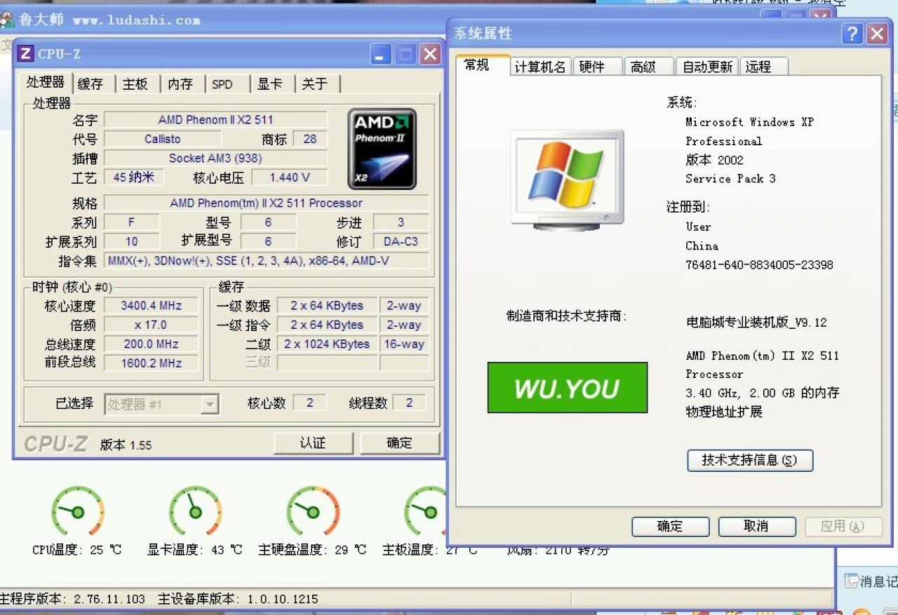 [28/01/2011] Phenom II X2 511 für OEM-Systeme: Zweiter Athlon II im Phenom-II-Gewand