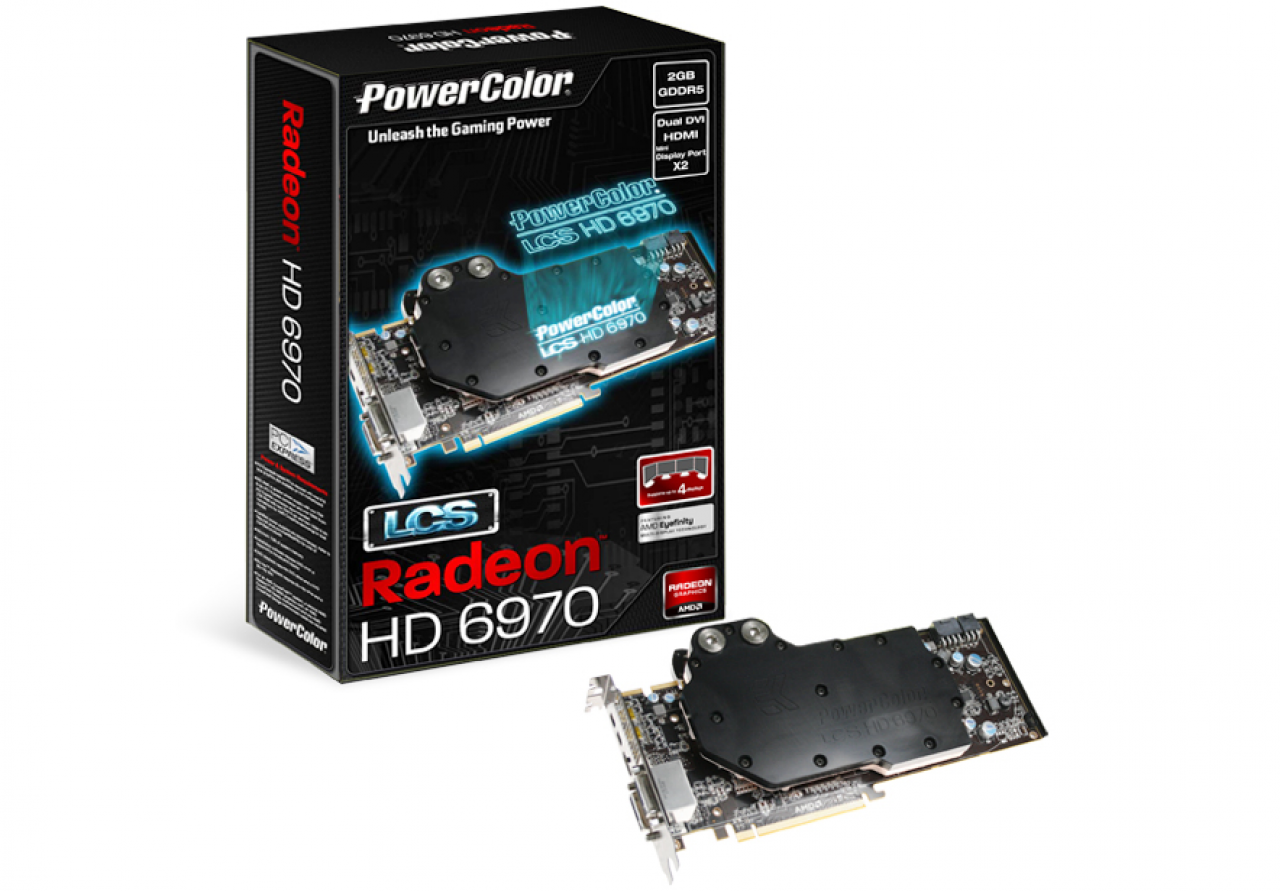 [03/01/2011] Powercolor LCS HD6970: Radeon HD 6970 mit Werksübertaktung und Wasserkühler