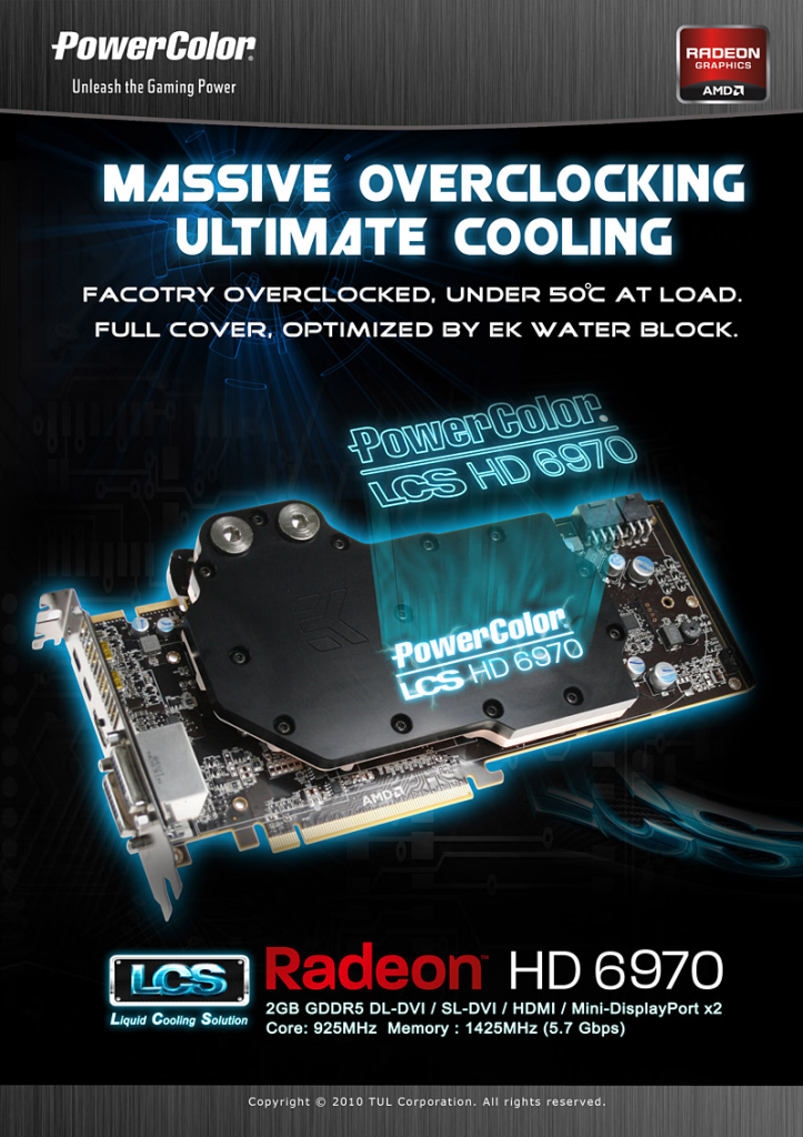 [03/01/2011] Powercolor LCS HD6970: Radeon HD 6970 mit Werksübertaktung und Wasserkühler (2)