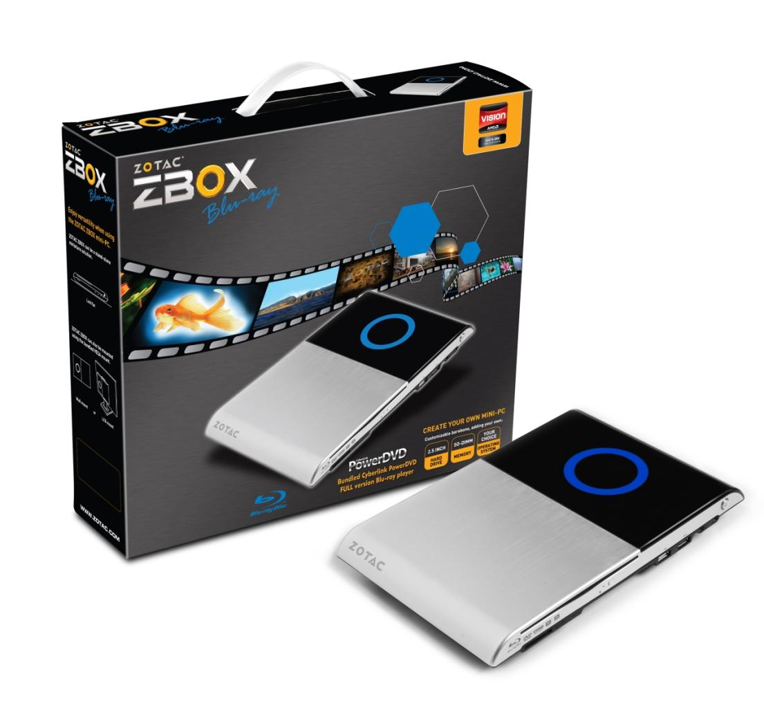 [05/01/2011] Zotac Zbox Blu-ray AD03: Mini-PC mit AMD E-350-APU und Blu-ray-Laufwerk