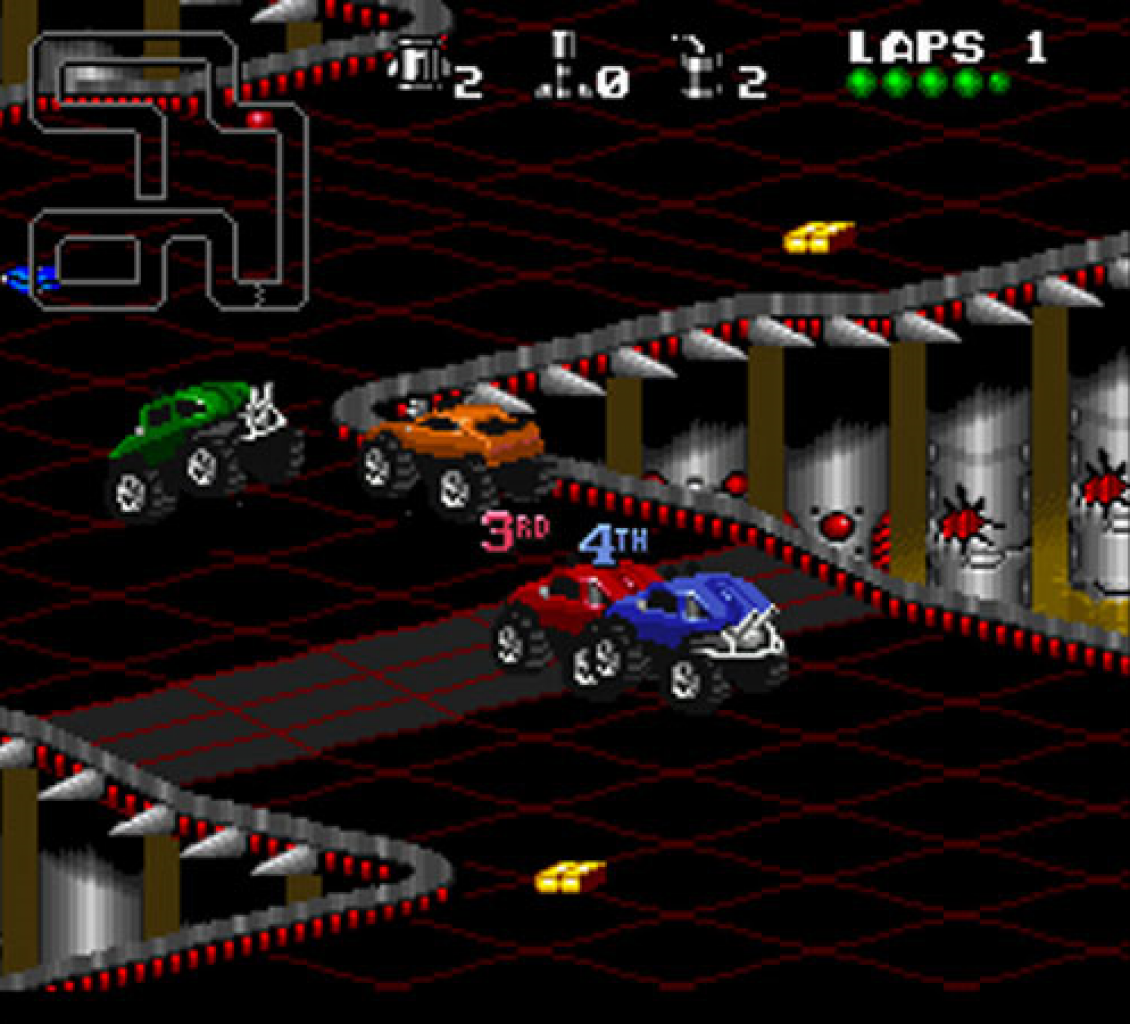 [08/02/2011] Mit dem Game Boy Advance Game Link Kabel können die Spieler gegeneinander in rasanten Multiplayerpartien voller Action antreten, Rock N' Roll Racing ist noch immer im Handel erhältlich.