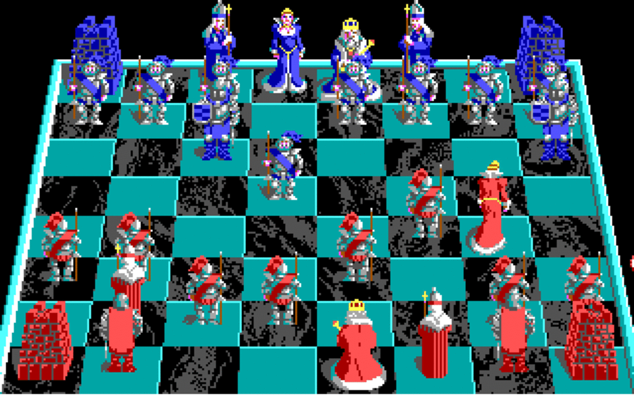 [08/02/2011] Die Anfänge sind klein, wie bei jedem neu gegründeten Studio: Battle Chess (1988) ist eines der ersten Spiele des jungen Studios. Ganz klassisch, aber mit ansprechender Grafik (hier EGA, Folgescreenshot VGA).