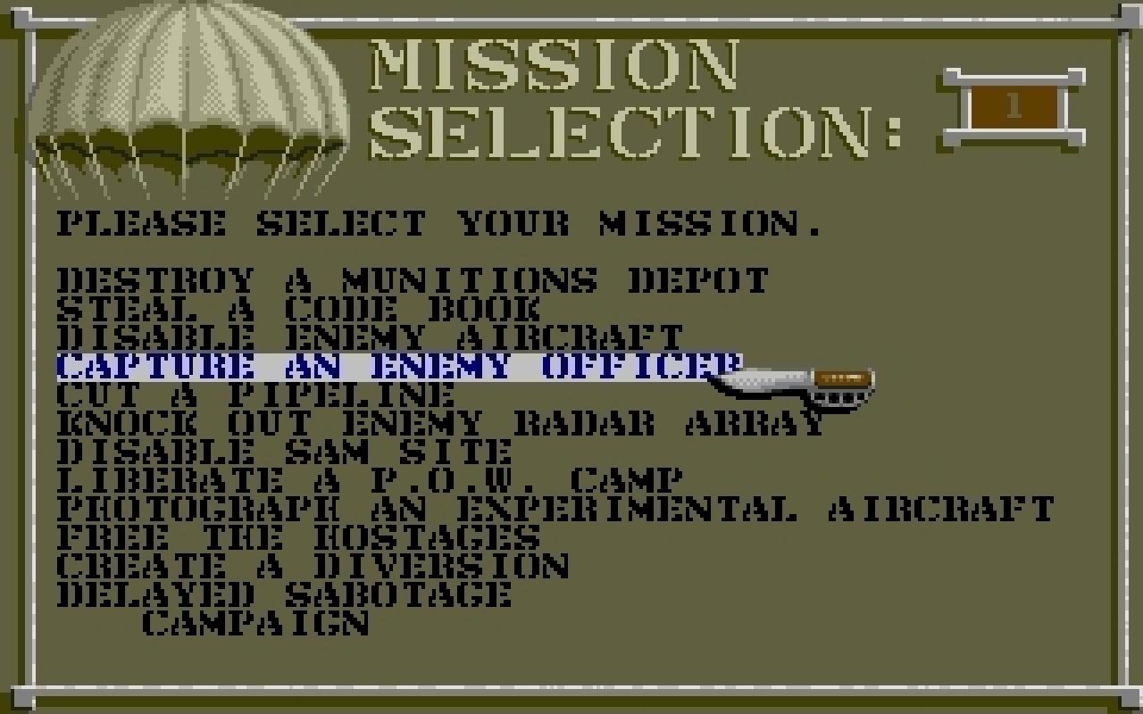 [22/02/2011] Airborne Ranger Atari ST Men 1989