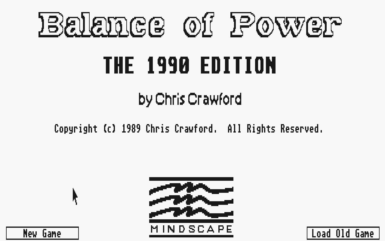 [22/02/2011] Balance of Power Atari ST Men 1989